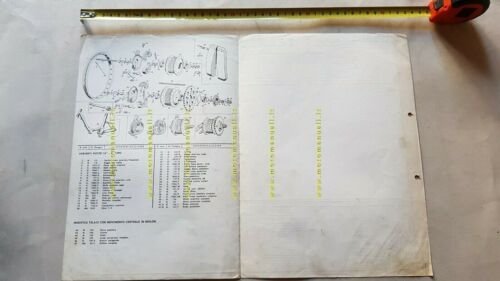 Benelli 49 ECONOMICO '66 catalogo ricambi TELAIO originale frame parts …