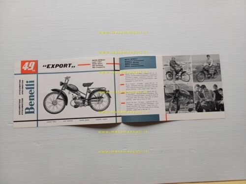 Benelli 49 Export 1959 depliant originale moto genuine brochure