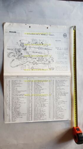 Benelli 49 EXPORT 3V 1964 catalogo ricambi originale spare parts …
