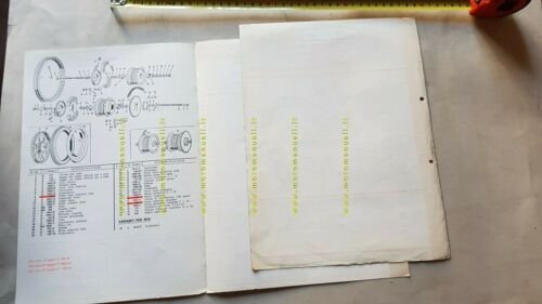 Benelli 49 Export 3VK '69-72 catalogo ricambi TELAIO frame parts …