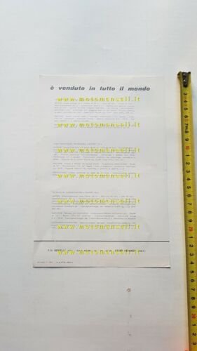 Benelli 49 Export FA 1970 depliant originale italiano ciclomotore brochure