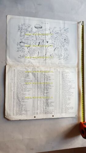 Benelli 49 LUSSO 3V 1963 catalogo ricambi originale spare parts …