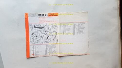 Benelli 49 Mini Bike 1970 catalogo ricambi TELAIO originale frame …