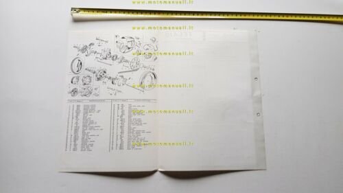 Benelli 49 Motorella 1969 catalogo ricambi TELAIO originale frame catalogue