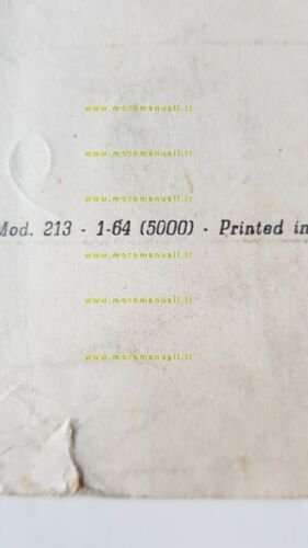Benelli 49 SPRINT 4V 1964 catalogo ricambi originale spare parts …