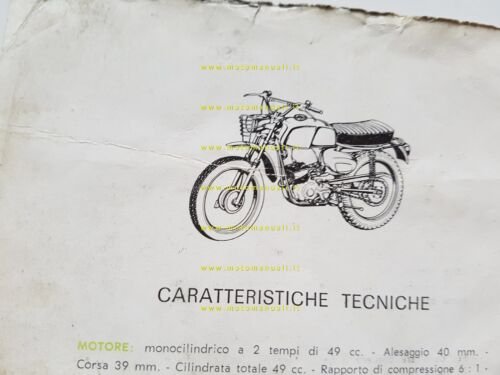 Benelli 49 Trial manuale uso manutenzione libretto originale