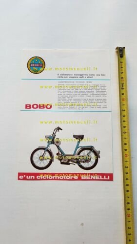 Benelli 50 Bobo 1970 depliant originale italiano ciclomotore brochure moped