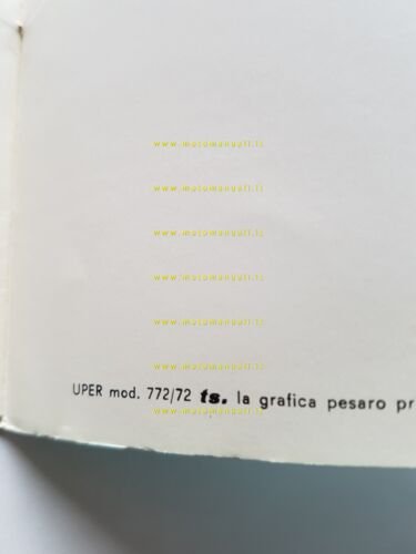 Benelli 50 Bobo 1972 manuale uso manutenzione libretto originale