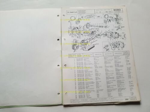Benelli 50 BOBO 1975-76 catalogo ricambi originale spare parts catalogue