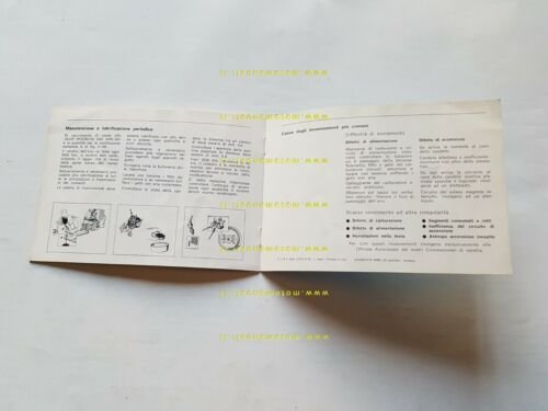 Benelli 50 Bobo 1976 manuale uso libretto originale owner's manual