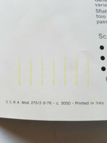 Benelli 50 Bobo 1976 manuale uso libretto originale owner's manual