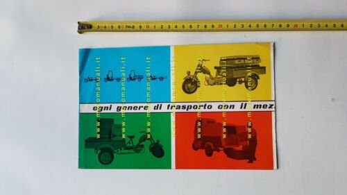 Benelli 50 Ciclocarro motocarro anni 60 Depliant brochure originale italiano