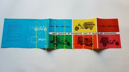 Benelli 50 Ciclocarro motocarro anni 60 Depliant brochure originale italiano