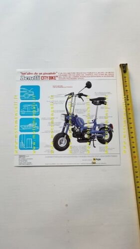 Benelli 50 Citibike 1988 depliant brochure ciclomotore originale italiano