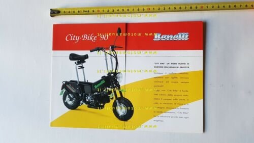 Benelli 50 Citibike 1990 depliant brochure ciclomotore originale italiano