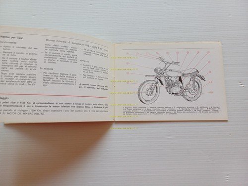 Benelli 50 Cross 1975 manuale uso manutenzione libretto italiano originale