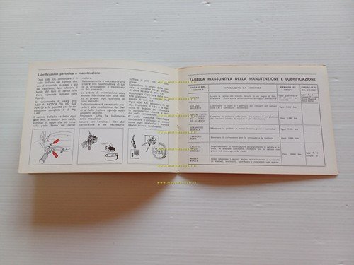 Benelli 50 Cross 1975 manuale uso manutenzione libretto italiano originale