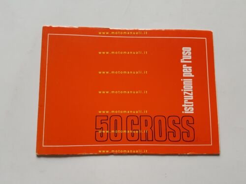 Benelli 50 Cross 1975 manuale uso manutenzione libretto originale