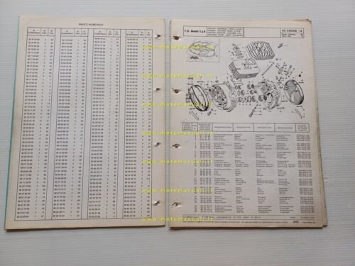 Benelli 50 Cross 1976 catalogo ricambi originale spare parts catalogue