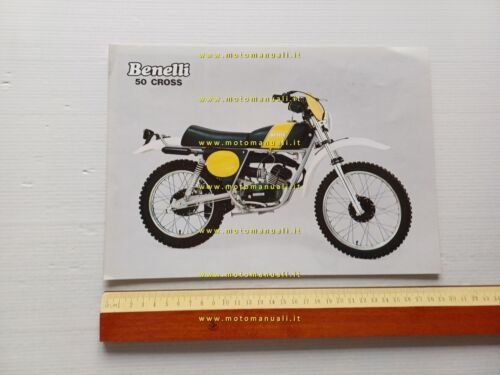 Benelli 50 Cross 1976 depliant ciclomotore originale italiano