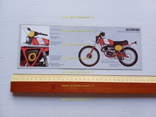 Benelli 50 Cross 1980 depliant brochure originale italiano