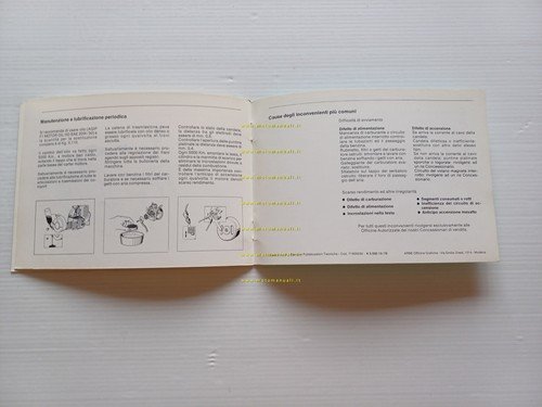 Benelli 50 G2 1978 manuale uso manutenzione libretto istruzioni originale