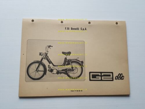 Benelli 50 G2 Elle 1979-80 catalogo ricambi originale spare parts …