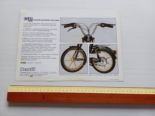 Benelli 50 G2 Elle 1979 depliant originale italiano
