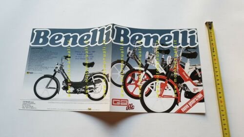 Benelli 50 G2 ELLE 1988 depliant brochure ciclomotore originale italiano