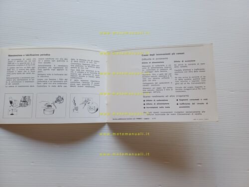 Benelli 50 G2-G2 Elle 1979 manuale uso manutenzione libretto originale