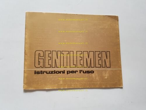 Benelli 50 Gentleman 1972 manuale uso libretto italiano originale