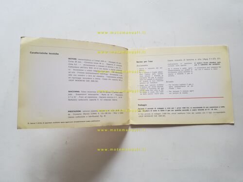 Benelli 50 Gentleman 1972 manuale uso libretto italiano originale