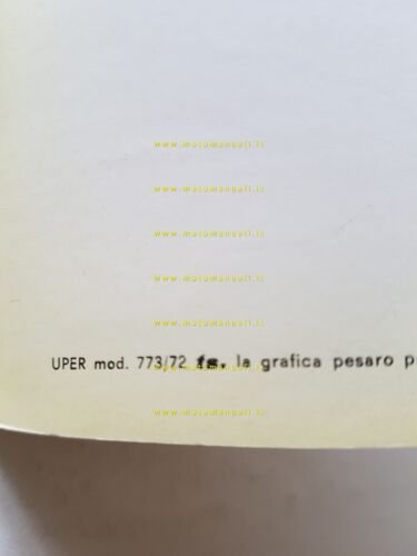 Benelli 50 Gentleman 1972 manuale uso libretto italiano originale