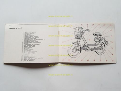 Benelli 50 Gentleman 1974 manuale uso manutenzione libretto originale