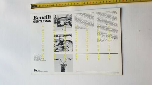 Benelli 50 Gentleman 1975 depliant brochure ciclomotore originale italiano