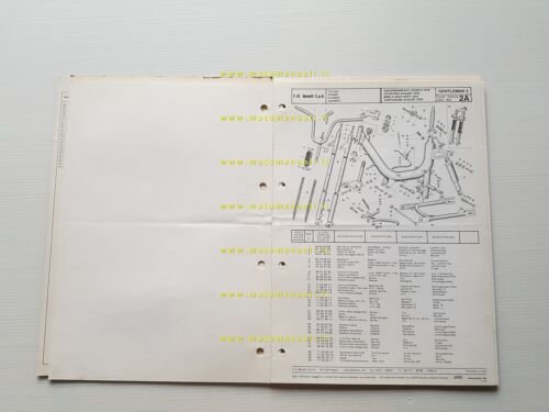 Benelli 50 Gentleman 2 1978 catalogo ricambi originale spare parts …