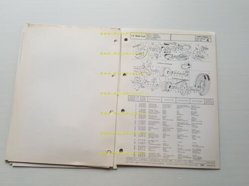 Benelli 50 Gentleman 2 1978 catalogo ricambi originale spare parts …