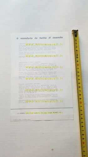 Benelli 50 Gentlemen 1970 depliant originale italiano ciclomotore brochure