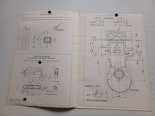 Benelli 50 Gentlemen 1975 Facsimile originale scheda omologazione DGM Motorizz.