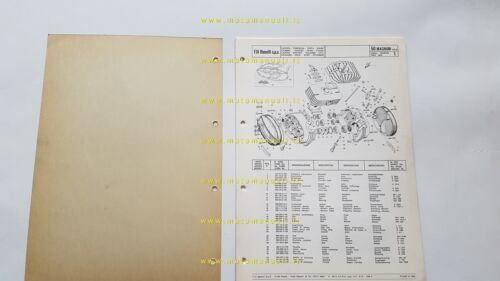 BENELLI 50 Magnum 1975 catalogo ricambi originale