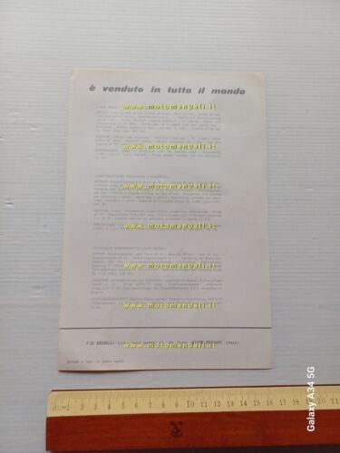 Benelli 50 Mini Cross 1970 depliant originale italiano