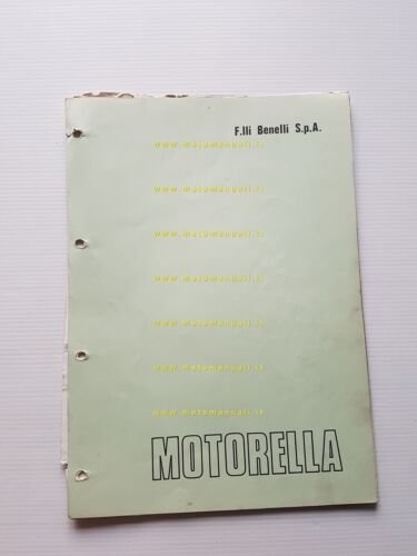 Benelli 50 Motorella 1974 catalogo ricambi originale spare parts list