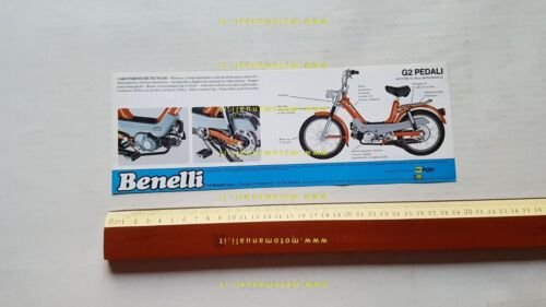 Benelli 50 Motorella GL - 50 G2 Pedali 1980 depliant …