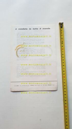 Benelli 50 Sprint 3V 1969 depliant italiano ciclomotore originale brochure
