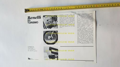 Benelli 50 Turismo 1974 depliant brochure ciclomotore originale italiano