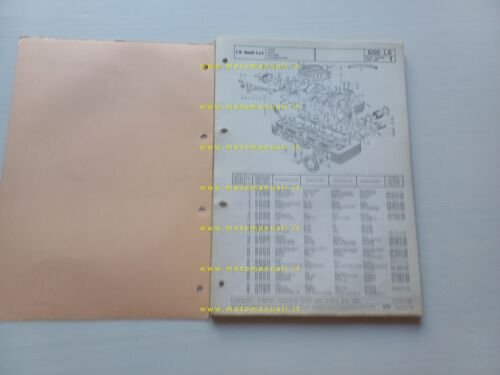 Benelli 500 LS 1976 catalogo ricambi originale spare parts catalogue