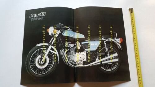 Benelli 500 LS 1977 depliant brochure moto originale italiano