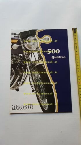 Benelli 500 Quattro 1974 depliant brochure moto originale italiano