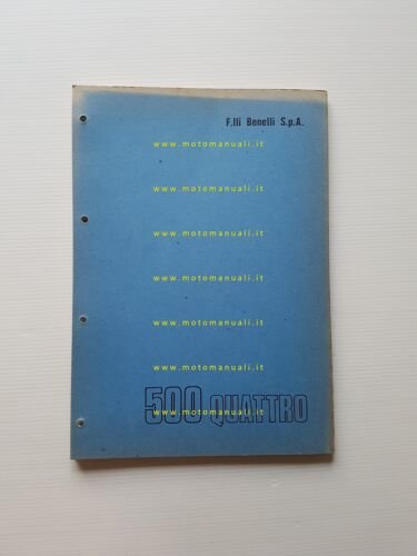 Benelli 500 Quattro freno tamburo-disco catalogo ricambi originale parts list