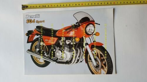 Benelli 504 Sport 1981 depliant brochure moto originale italiano